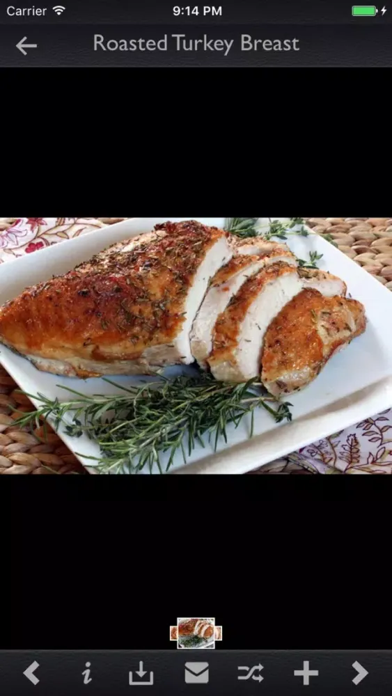 Capturas de tela do High-Protein Foods Details