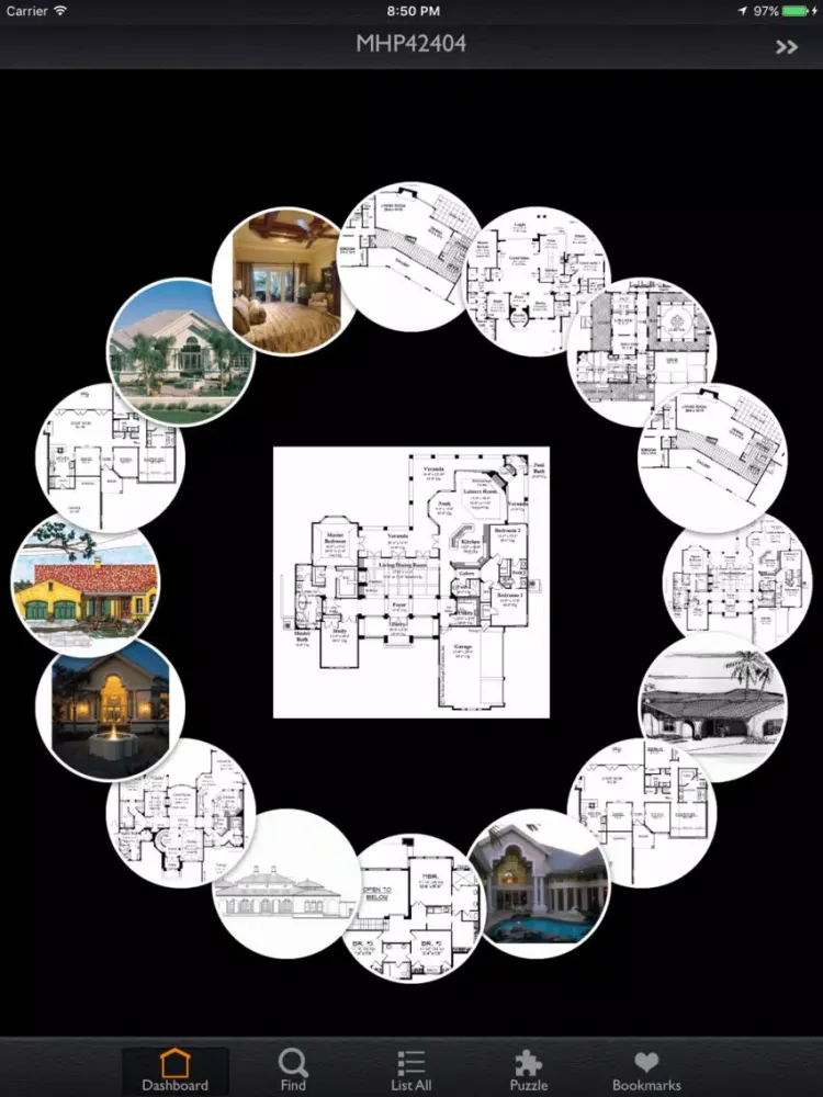 Capturas de tela do Mission House Plans Advisor iPad 