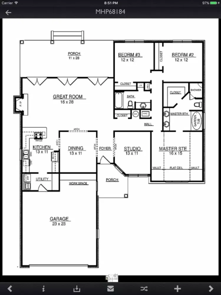 Capturas de tela do Mission House Plans Advisor iPad 