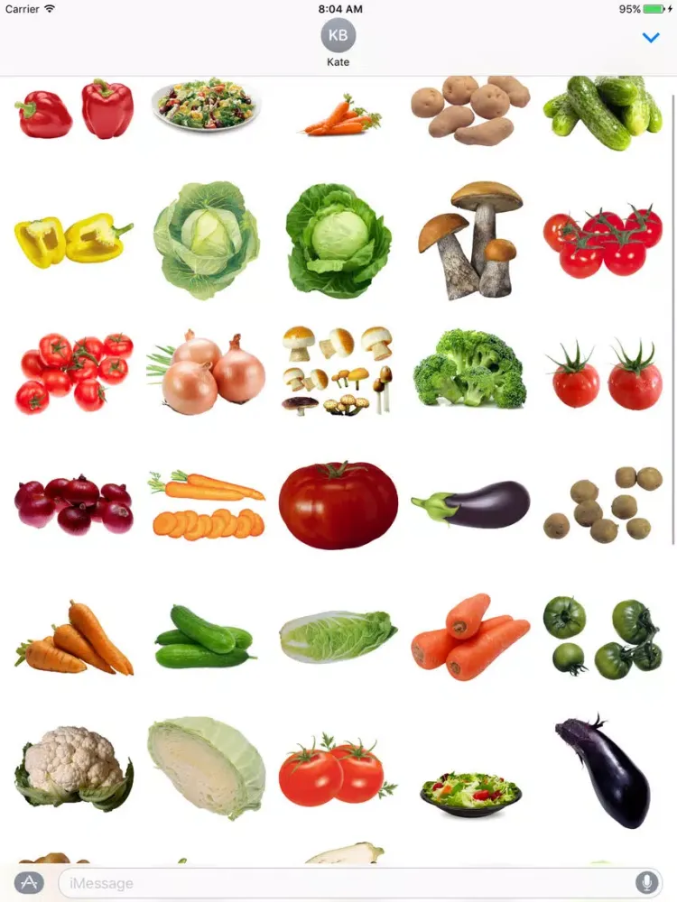 Best Veggie Stickers iPad 应用截图