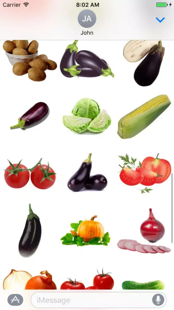 Best Veggie Stickers应用截图