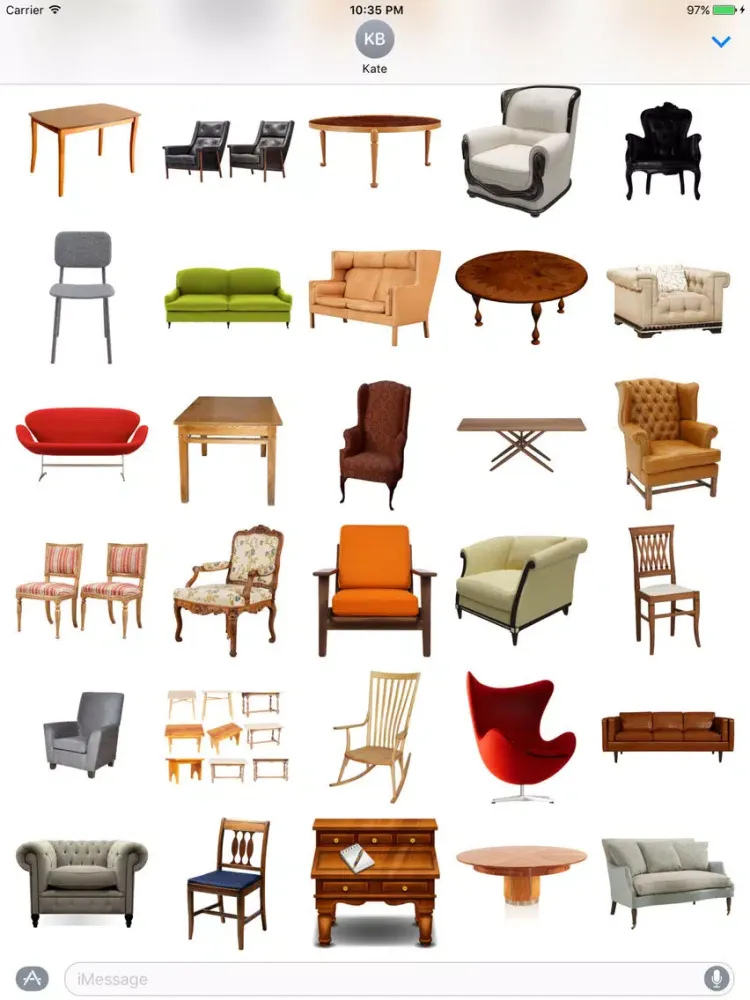 Best Furniture Stickers iPad  স্ক্রিনশট