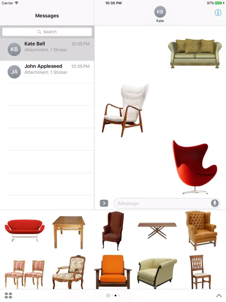 Best Furniture Stickers iPad  স্ক্রিনশট