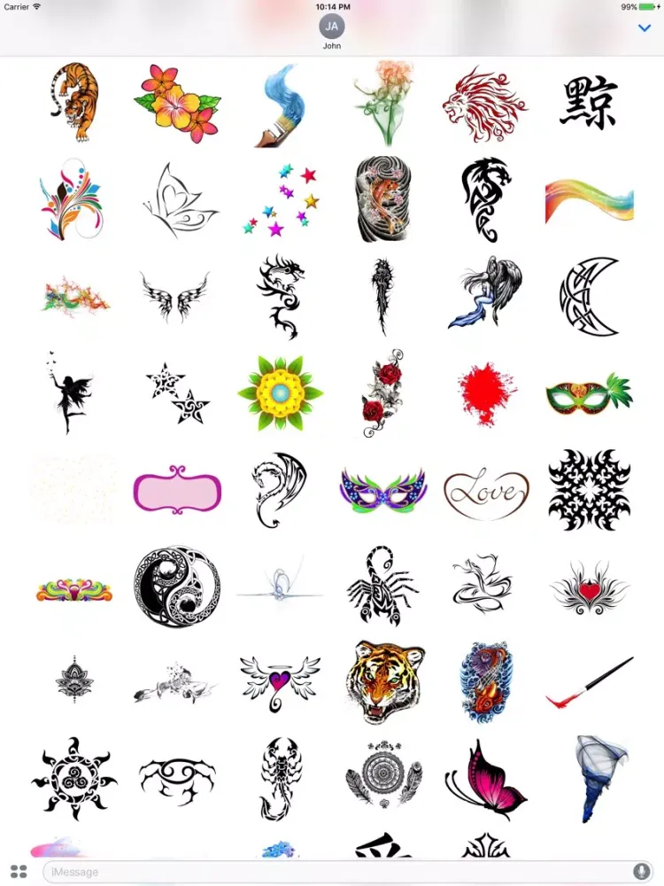 Artistic Stickers for iMessage! iPad  স্ক্রিনশট