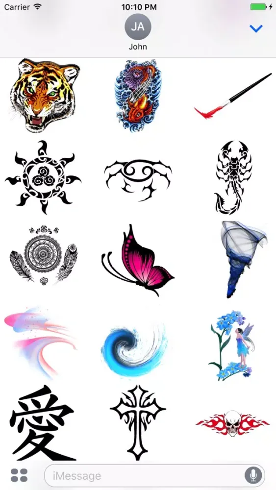 Artistic Stickers for iMessage! স্ক্রিনশট