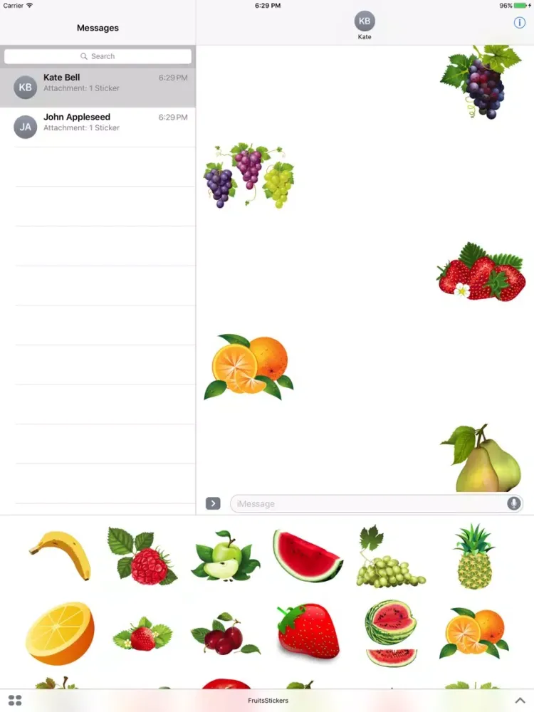 Best Cartoon Fruits Pack iPad  Screenshots