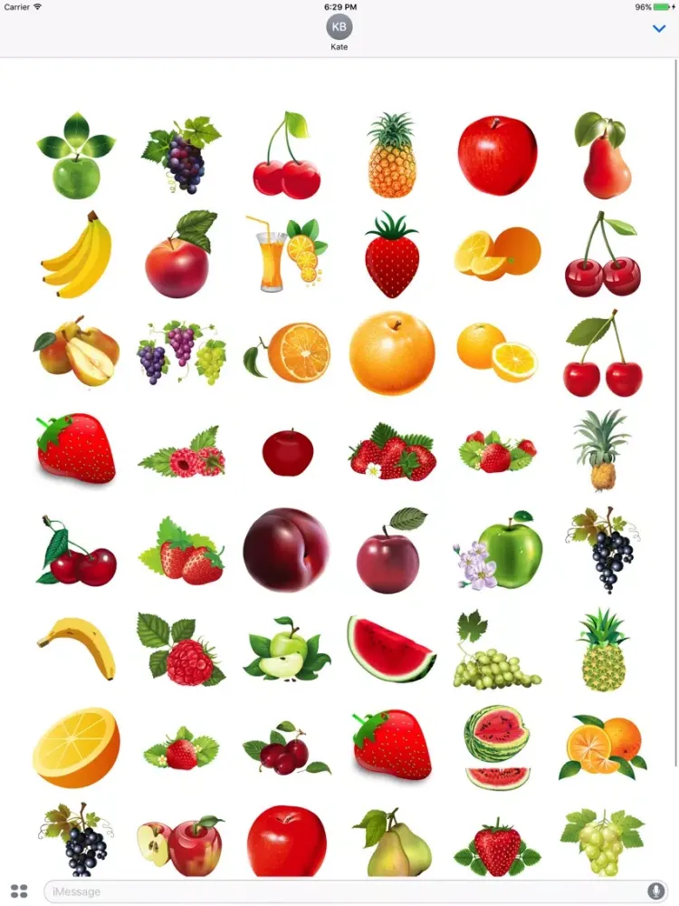 Best Cartoon Fruits Pack iPad  Screenshots