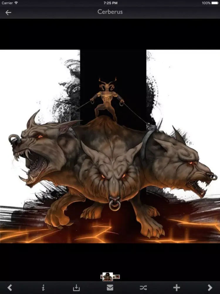 Zrzuty ekranu Mythical Creatures Info iPad 