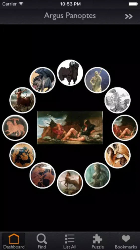 Captures d'écran de Greek Mithology Info