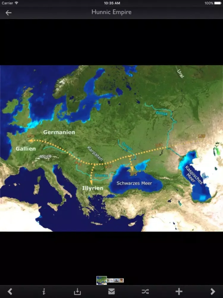 Capturas de tela do Great Empires in History iPad 