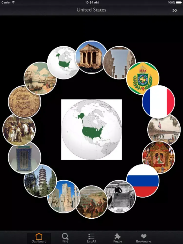 Capturas de tela do Great Empires in History iPad 