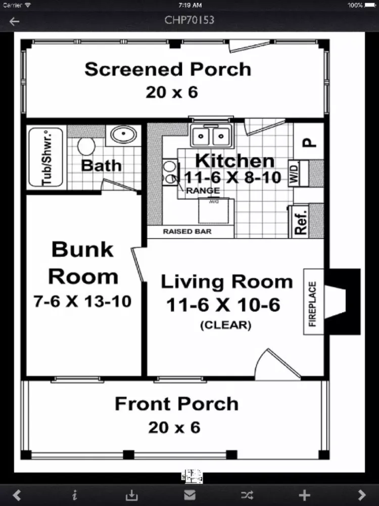 Zrzuty ekranu Cabin House Plans Info Pro iPad 