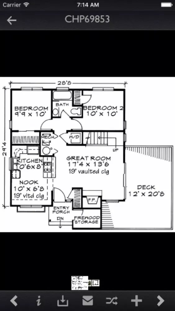 Zrzuty ekranu Cabin House Plans Info Pro
