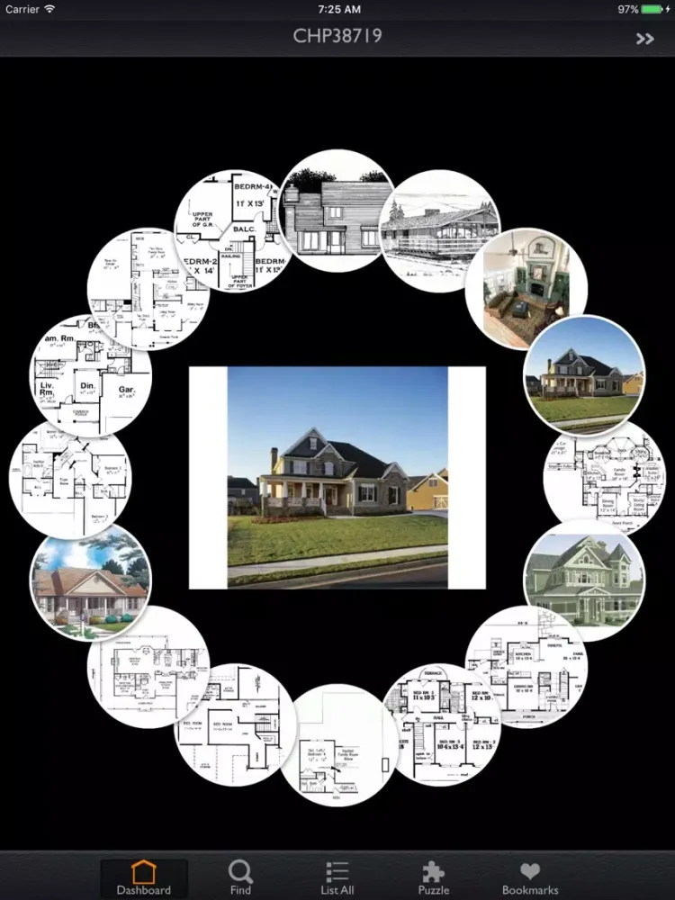 Tangkapan skrin Country House Plans Details iPad 
