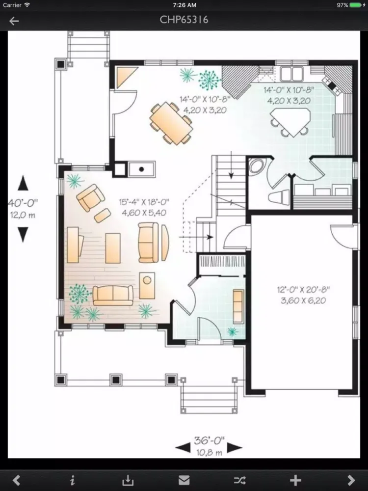 Tangkapan skrin Country House Plans Details iPad 