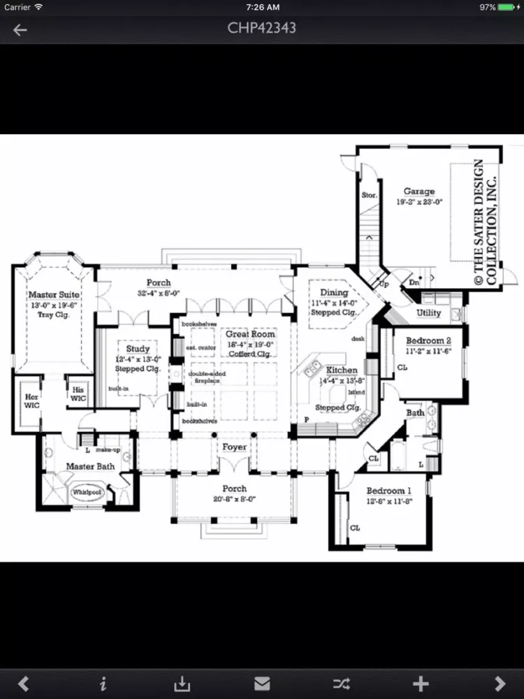Tangkapan skrin Country House Plans Details iPad 