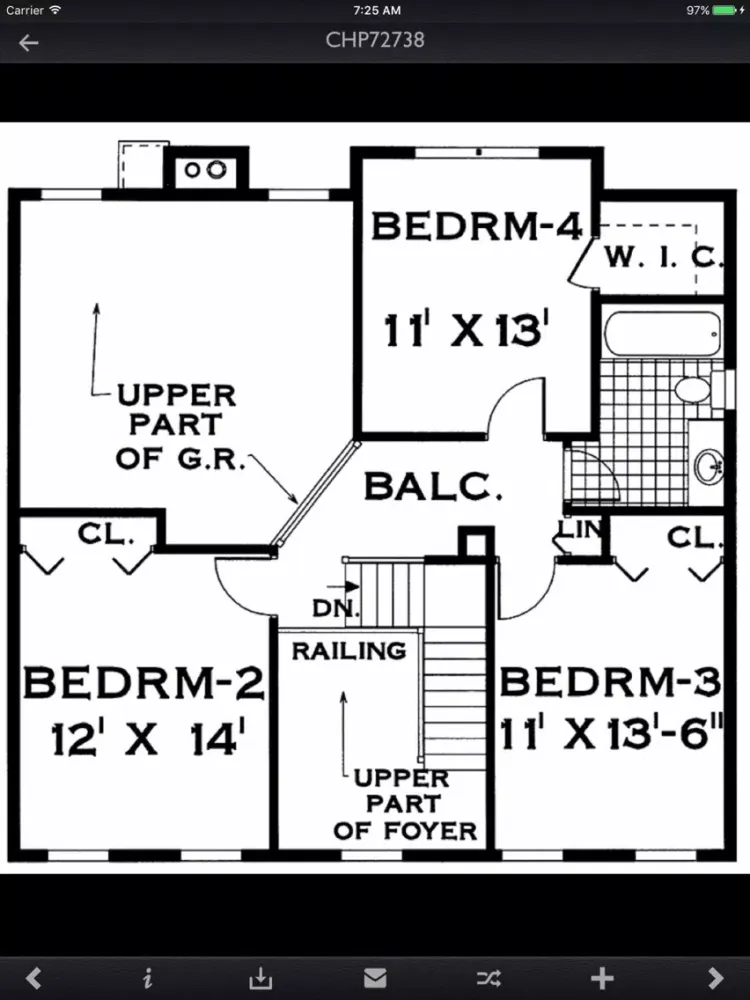 Tangkapan skrin Country House Plans Details iPad 