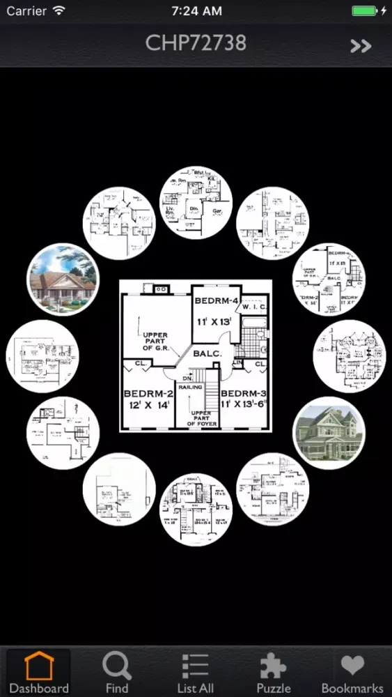 Tangkapan skrin Country House Plans Details