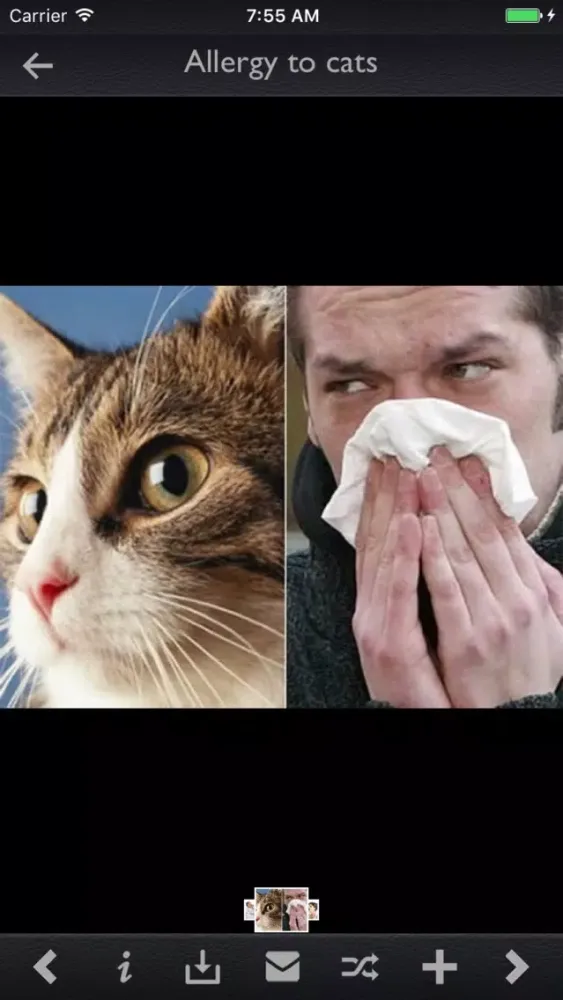 Capturas de tela do List of Allergens Guide