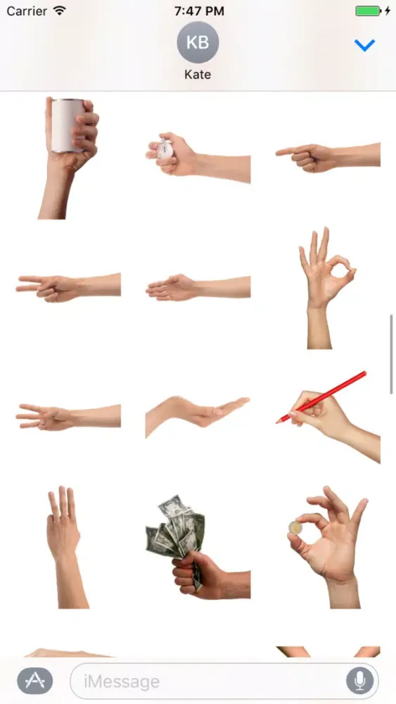 Скриншоты Fun Hands Stickers