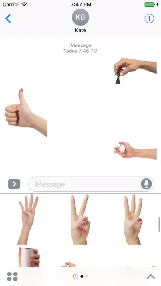 Скриншоты Fun Hands Stickers