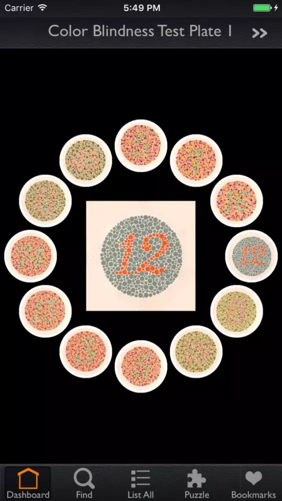 Captures d'écran de Color Blindness Test Info