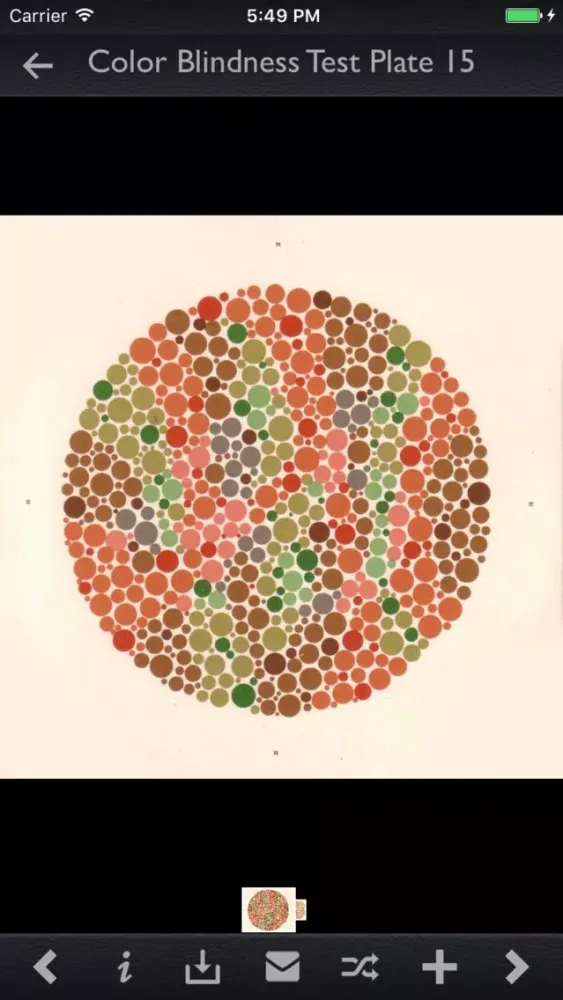 Captures d'écran de Color Blindness Test Info