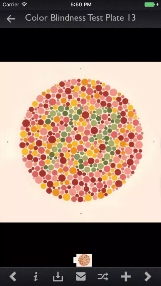 Captures d'écran de Color Blindness Test Info
