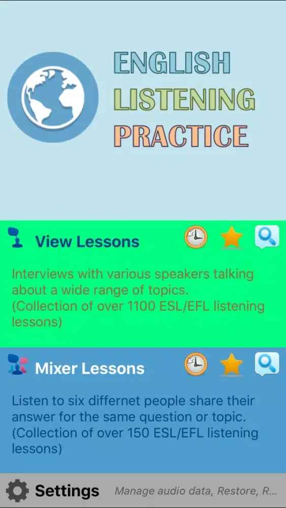 Captures d'écran de English Listening Practice - World Talks