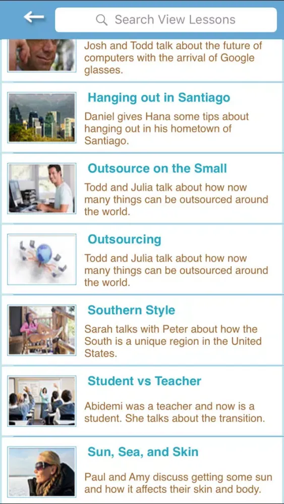 Captures d'écran de English Listening Practice - World Talks