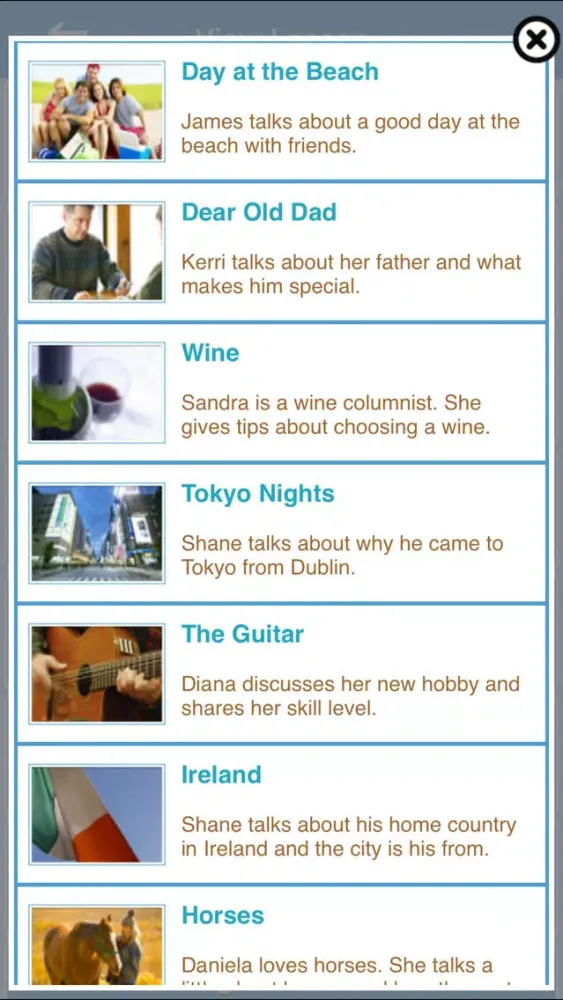 Captures d'écran de English Listening Practice - World Talks