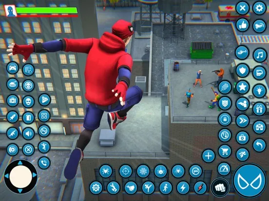 Capturas de tela do Rope Hero Spider Fighter Games iPad 