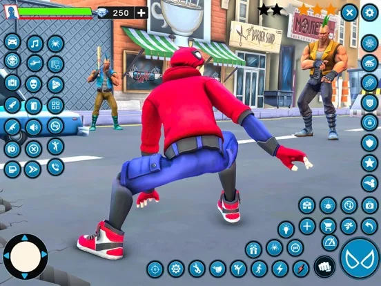 Capturas de tela do Rope Hero Spider Fighter Games iPad 