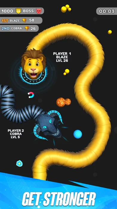Screenshot di Tangled Worms Clash