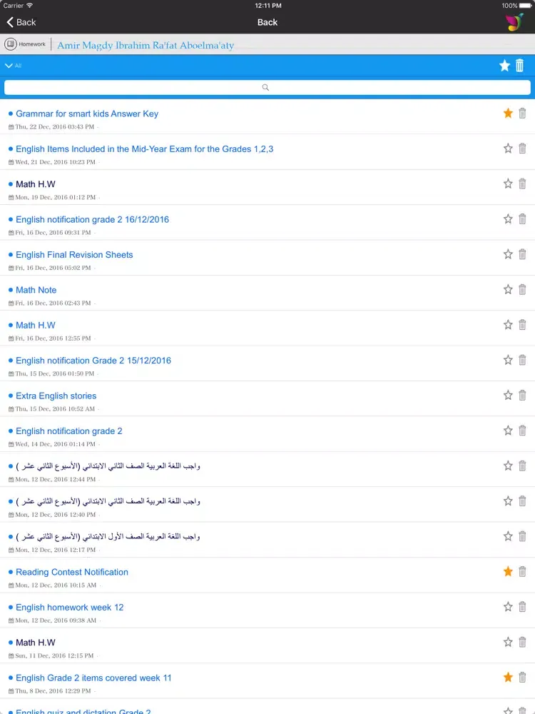 Capturas de tela do Zagel App for schools iPad 