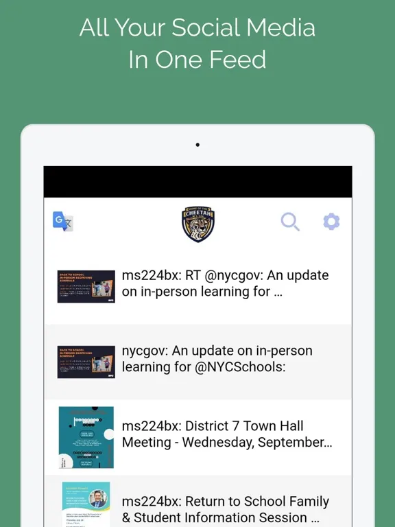 Ảnh chụp màn hình của MS 224 Exploration Discovery iPad 
