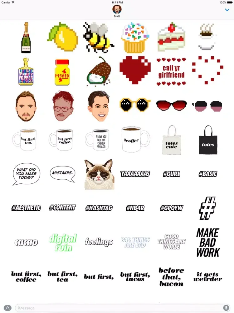 make something awful every day sticker pack iPad  Screenshots