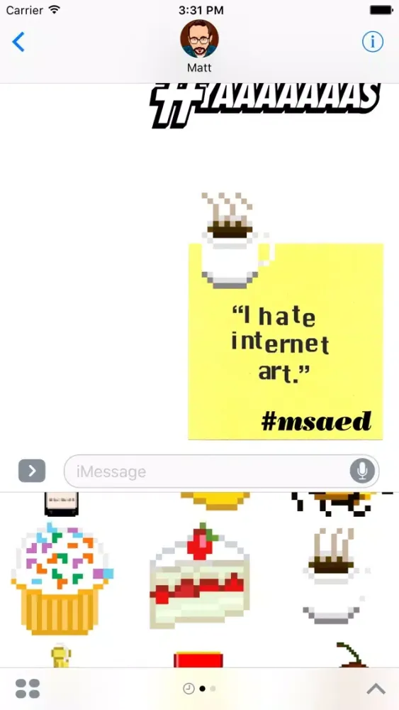 make something awful every day sticker pack Screenshots