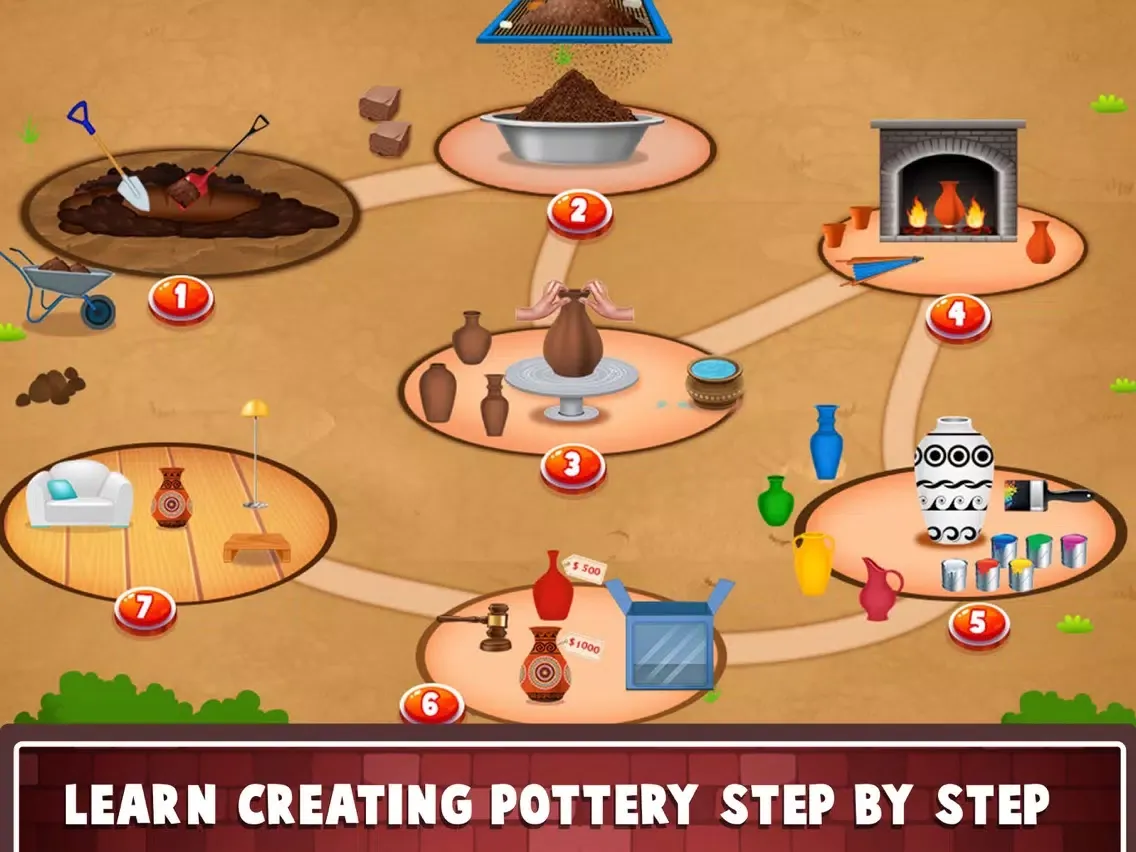 Create HD Pottery Clay Art iPad  سکرین شاٹس
