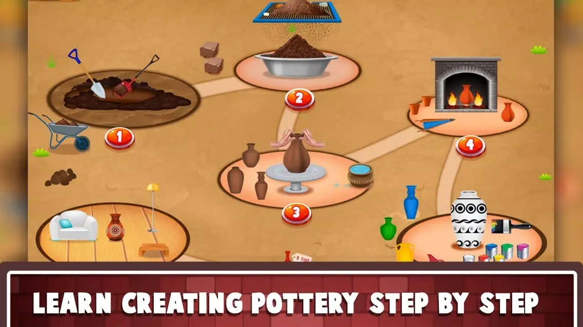 Create HD Pottery Clay Art سکرین شاٹس