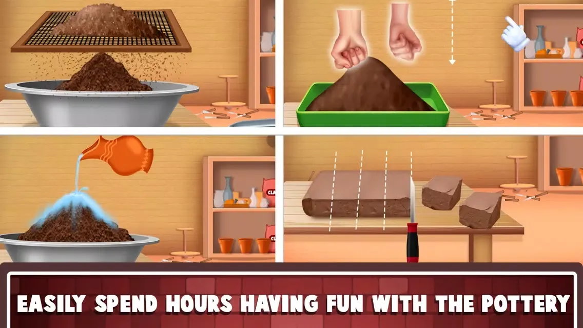 Create HD Pottery Clay Art سکرین شاٹس