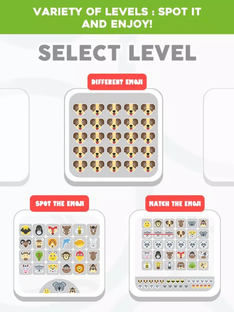 Captures d'écran de Find Differences: Spot Emojis iPad 