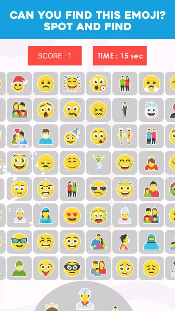 Captures d'écran de Find Differences: Spot Emojis