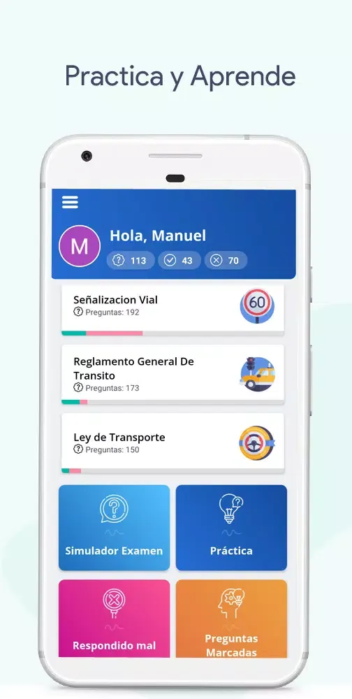 Tangkapan layar Examen de Manejo