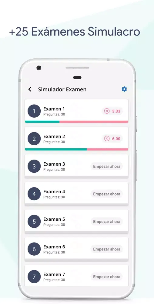 Tangkapan layar Examen de Manejo