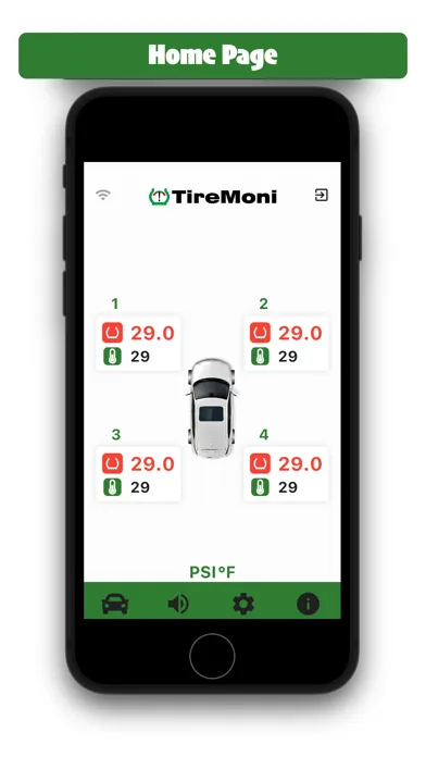 TireMoni BLE-tpms سکرین شاٹس