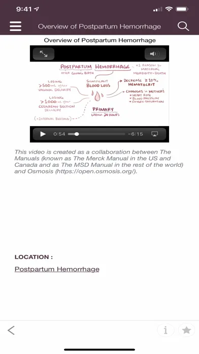 Tangkapan skrin MSD Manual Guide to Obstetrics