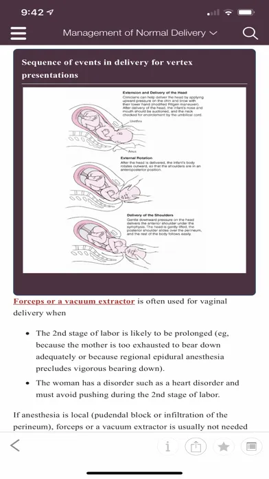 Tangkapan skrin MSD Manual Guide to Obstetrics