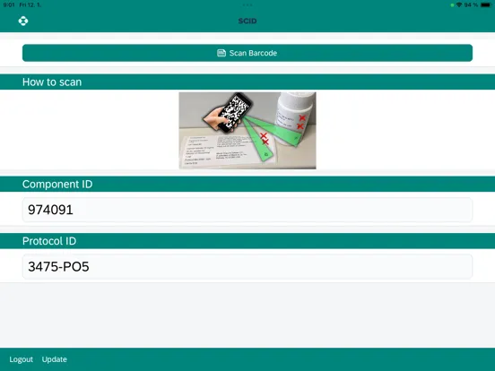 MSD Scan ID - SCID iPad  スクリーンショット