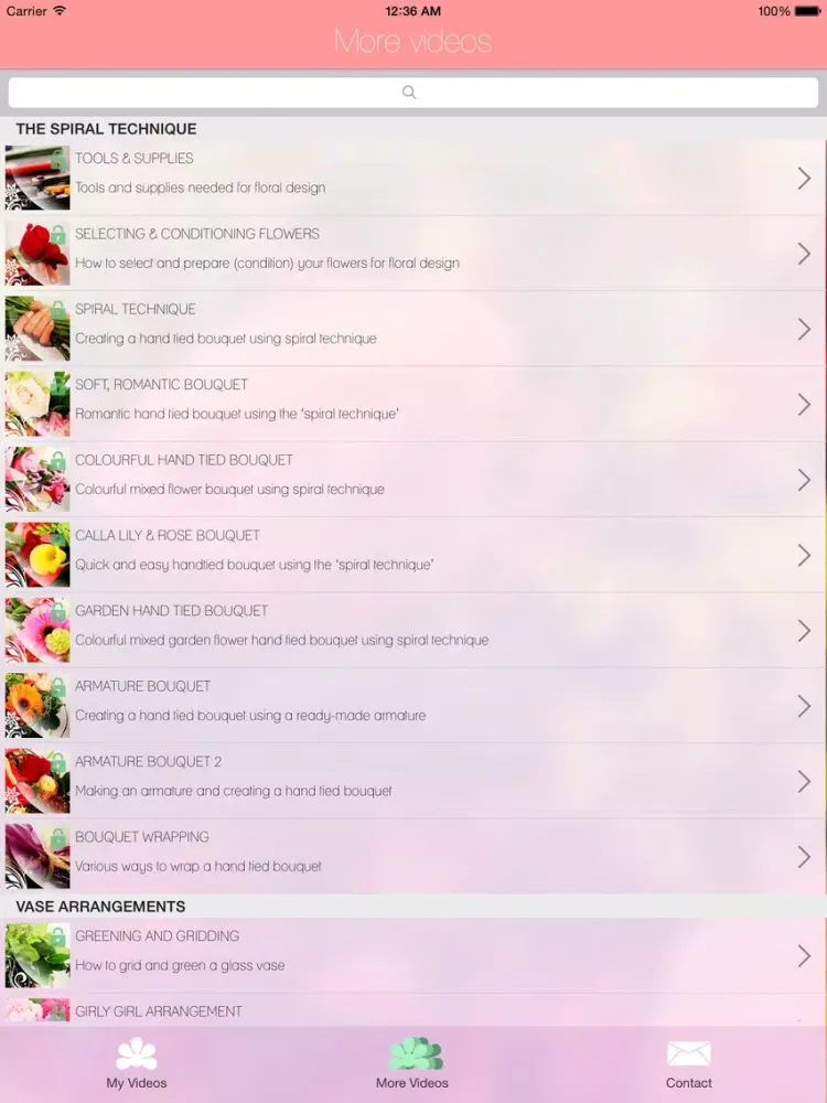 ภาพหน้าจอของ Florista iPad 